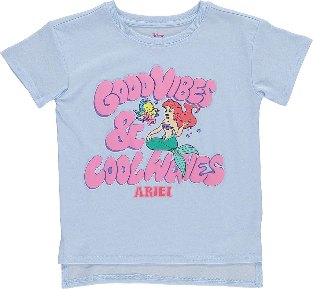 Disney The Little Mermaid Leggings Clothing Set, Ariel Short Sleeve T-Shirt and Leggings Set- Girls Sizes 4-16