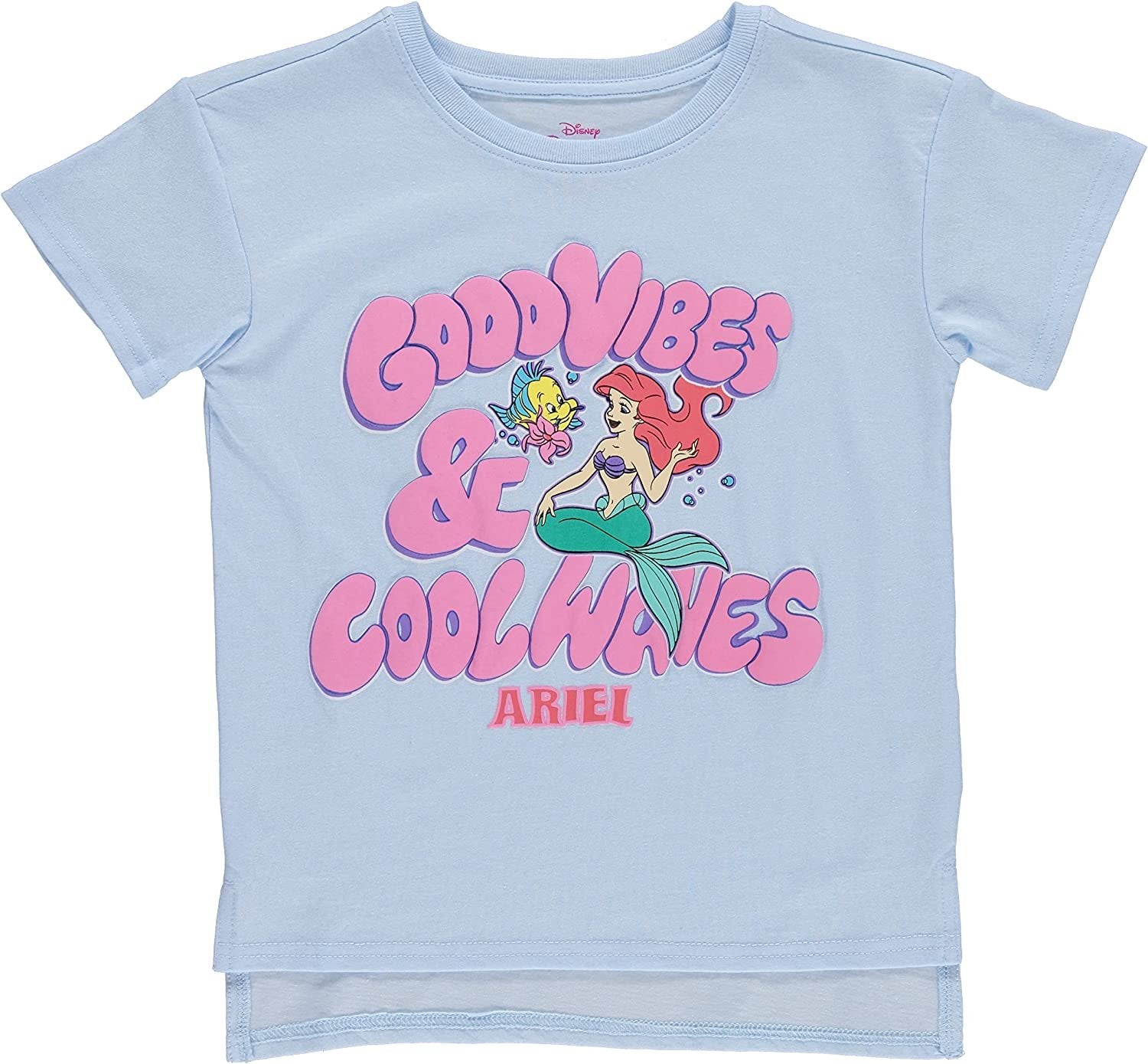 Disney The Little Mermaid Leggings Clothing Set, Ariel Short Sleeve T-Shirt and Leggings Set- Girls Sizes 4-16