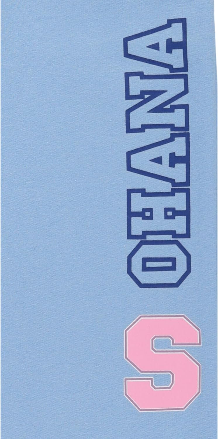 Disney Girls Lilo and Stitch Jogger Sweatpants with Minnie Mouse & Disney Princesses, Little and Big Girls Sizes 4-16