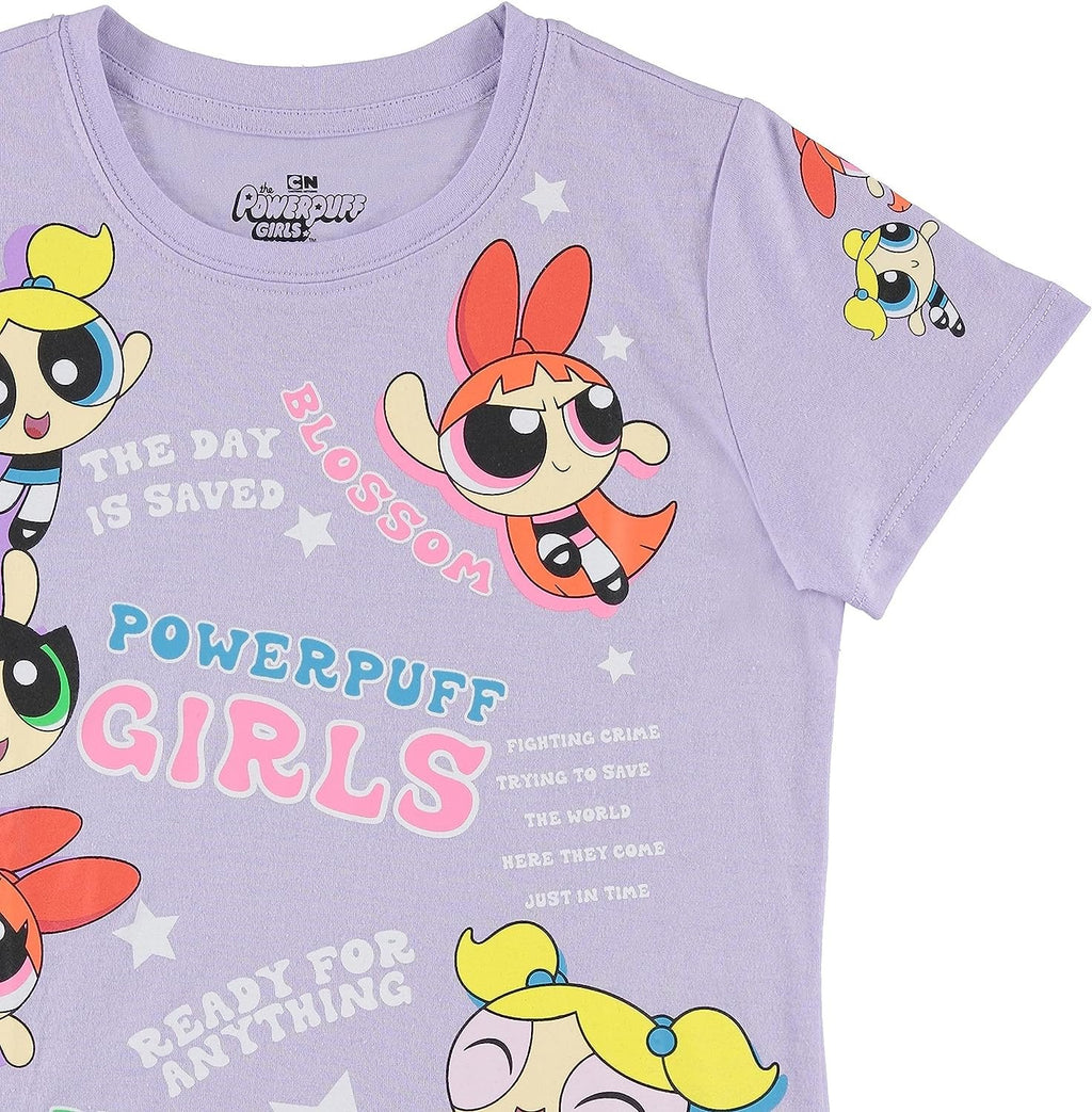 FREEZE Girls Powerpuff Short Sleeve T-Shirt- Powerpuff Girls Tee Sizes 4-16