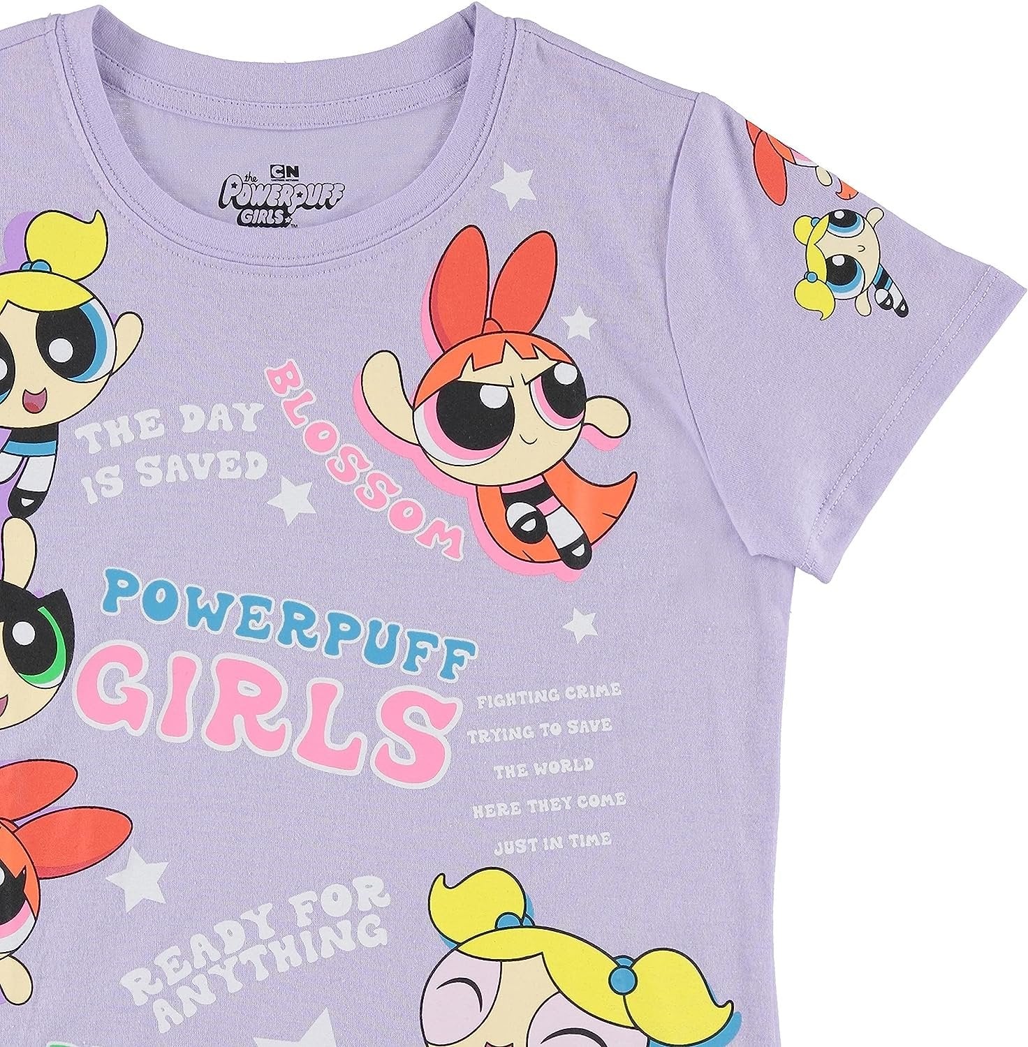 FREEZE Girls Powerpuff Short Sleeve T-Shirt- Powerpuff Girls Tee Sizes 4-16