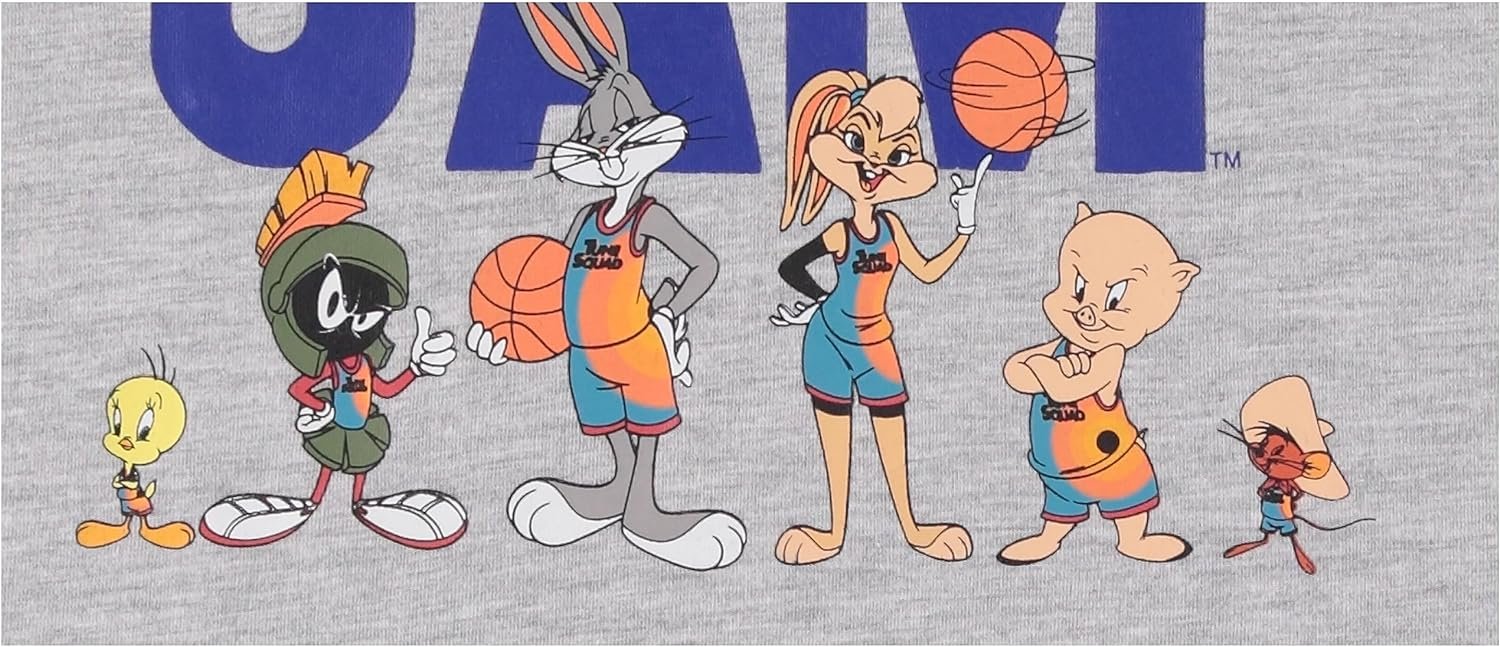 Girls' Space Jam A New Legacy T-Shirt Dress - Lola Bunny, Bugs Bunny, Tweety Character Print