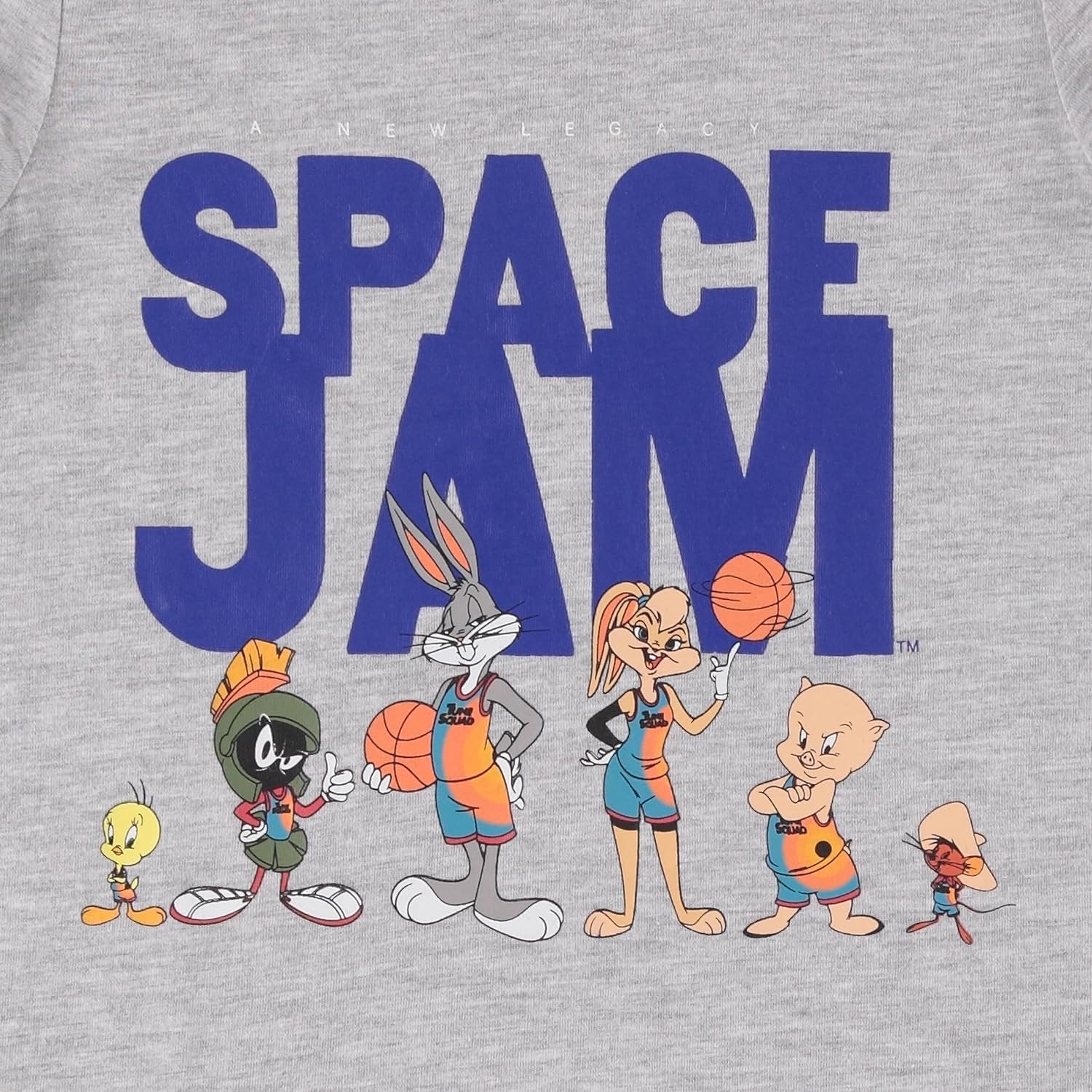 Girls' Space Jam A New Legacy T-Shirt Dress - Lola Bunny, Bugs Bunny, Tweety Character Print