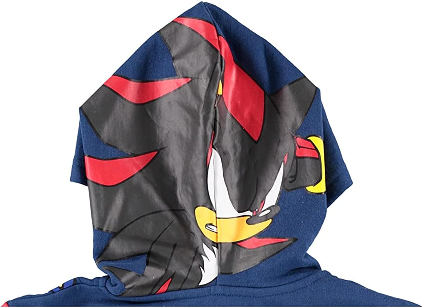 Boys Sonic The Hedgehog Costume Zip Up Fleece Hoodie-Featuring Sonic, Tails and Knuckles -Boys 4-20