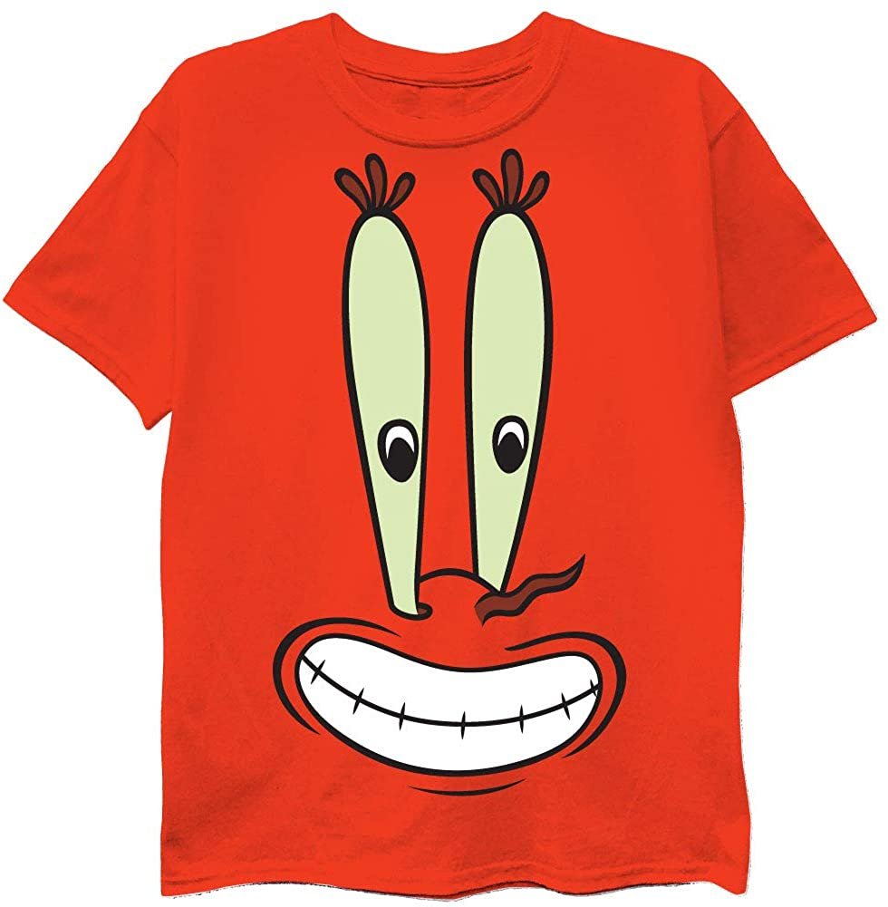 Spongebob Squarepants Boys T-Shirt 4-Pack Bundle - Spongebob, Patrick, Squidward, & Mr. Krabs - Nickelodeon - Boys Sizes 4-16