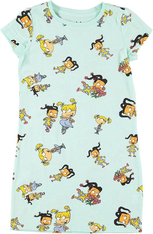 rugrats Girls Dress - Susie & Angelica T-Shirt Dress - Nickelodeon - Girls 4-16