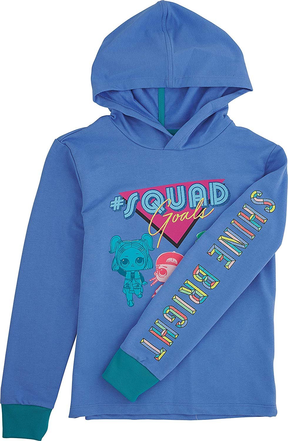 L.O.L. Surprise! Girls' Graphic Hoodie, Top and Jogger Legging, 3-Piece Athleisure Outfit Set - Girls 4-16