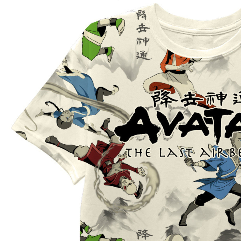 Boys Avatar Short Sleeve T-Shirt - Avatar The Last Airbender T-Shirt- Sizes 8-20