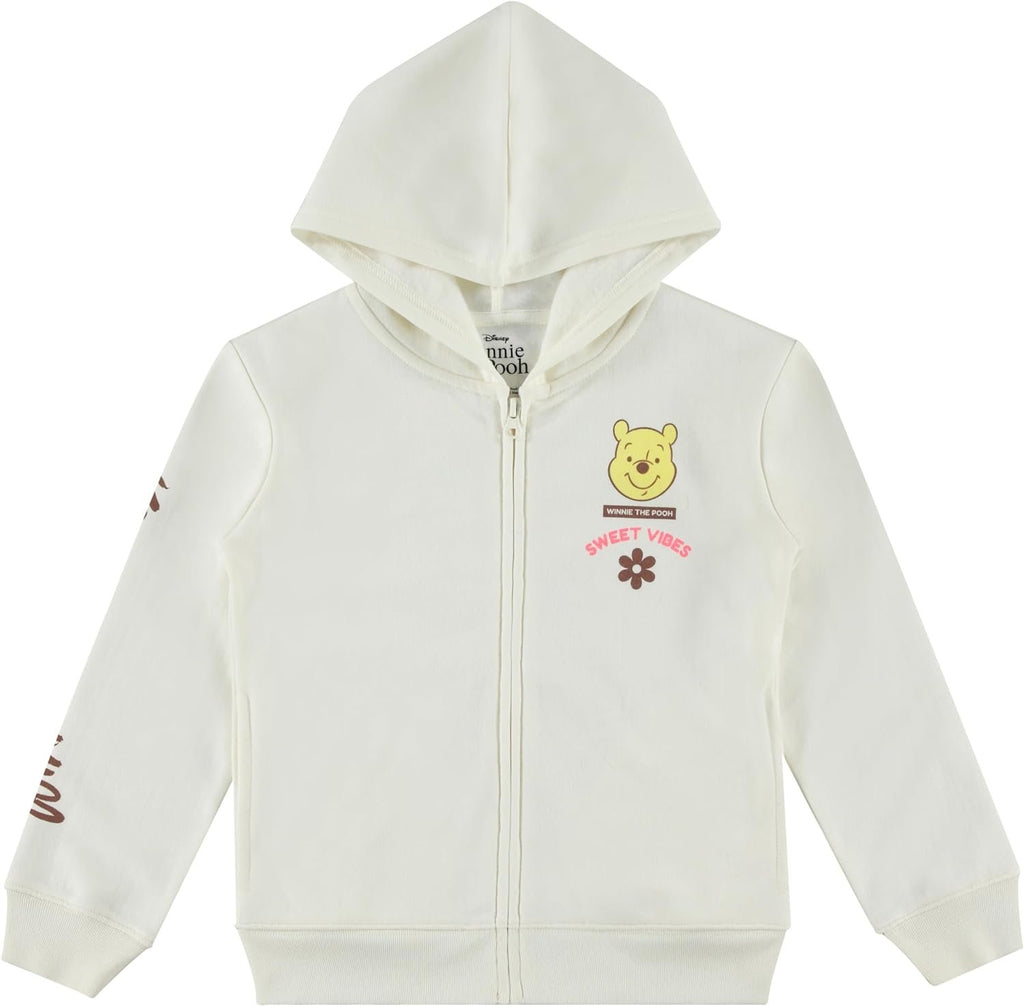 DISNEY Winnie the Pooh Girls Zip-Up Hoodie - Little and Big Girls Sizes 4-16