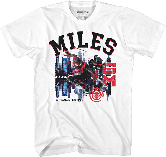 Marvel Spiderman Miles Morales Mens Short Sleeve T-Shirt