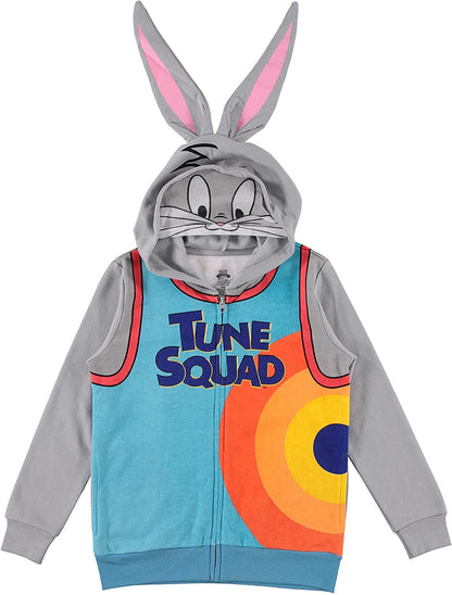 FREEZE Boys' Space Jam Hoodie and T-Shirt Clothing Set - Bugs Bunny Tune Squad Hoodie Sizes 4-18