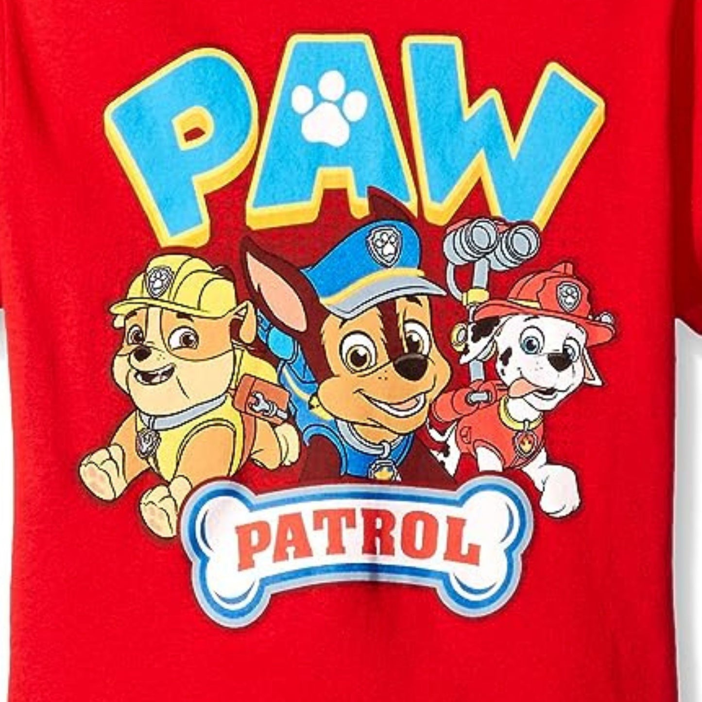 Paw Patrol Boys Short Sleeve T-Shirt-Chase, Marshall, Rubble, Zuma, Rocky-Nick Jr