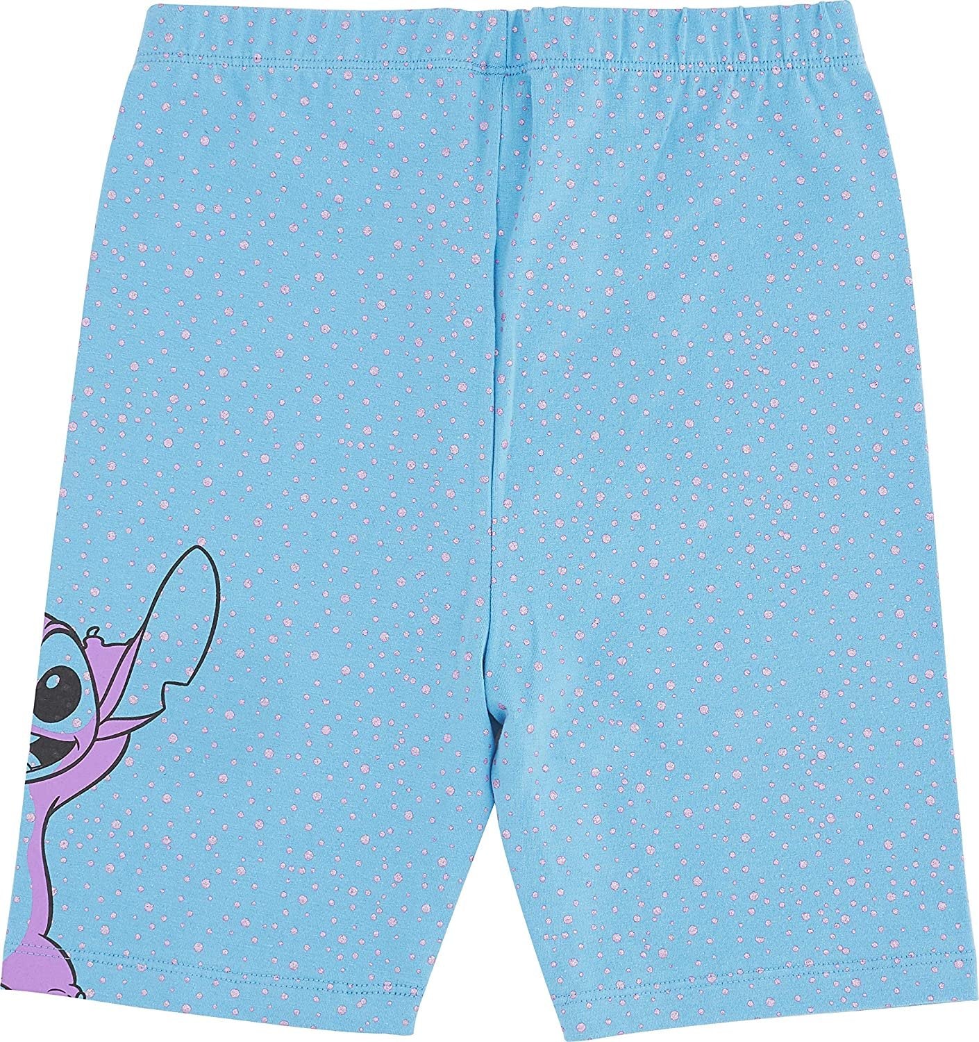Lilo & Stitch Girls Biker Shorts and Oversized Cozy T-Shirt- 2- Piece Set
