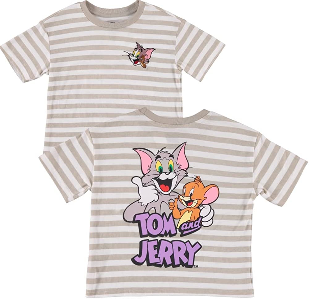Tom and Jerry Girls Short Sleeve T-Shirt- Sizes 4-16