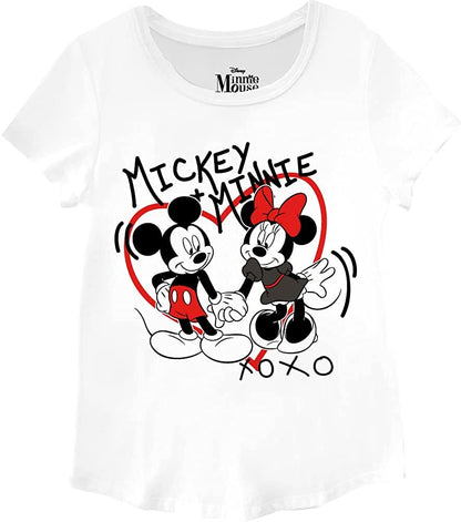 Disney's Minnie Mouse Girls T-Shirt - 2 Pack Girl's Sizes 4-16 - Minnie Mouse Short Sleeve Graphic Tee