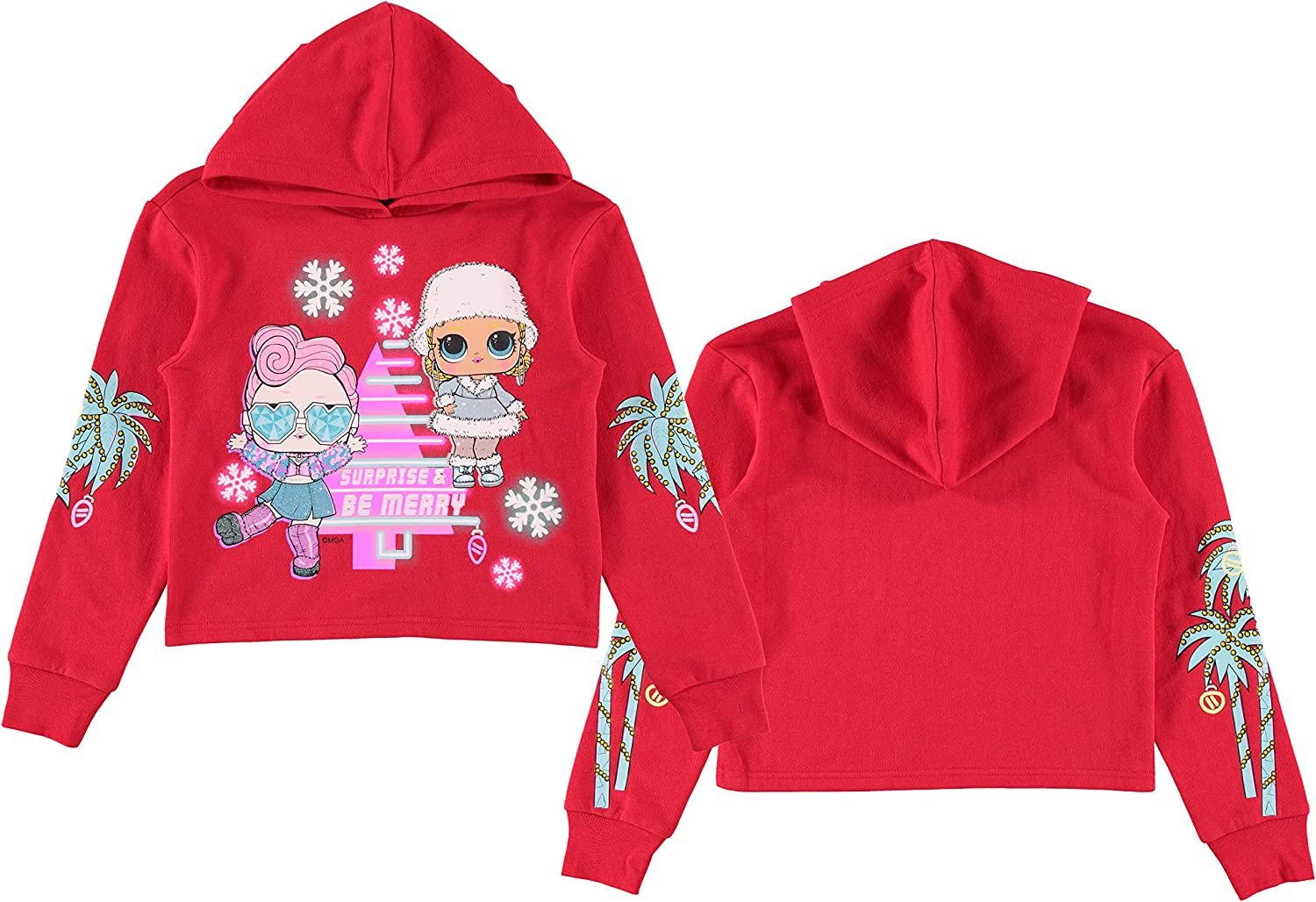 L.O.L. Surprise! Girls Christmas Holiday Hoodie- Diva & Kitty Queen Sizes 4-16