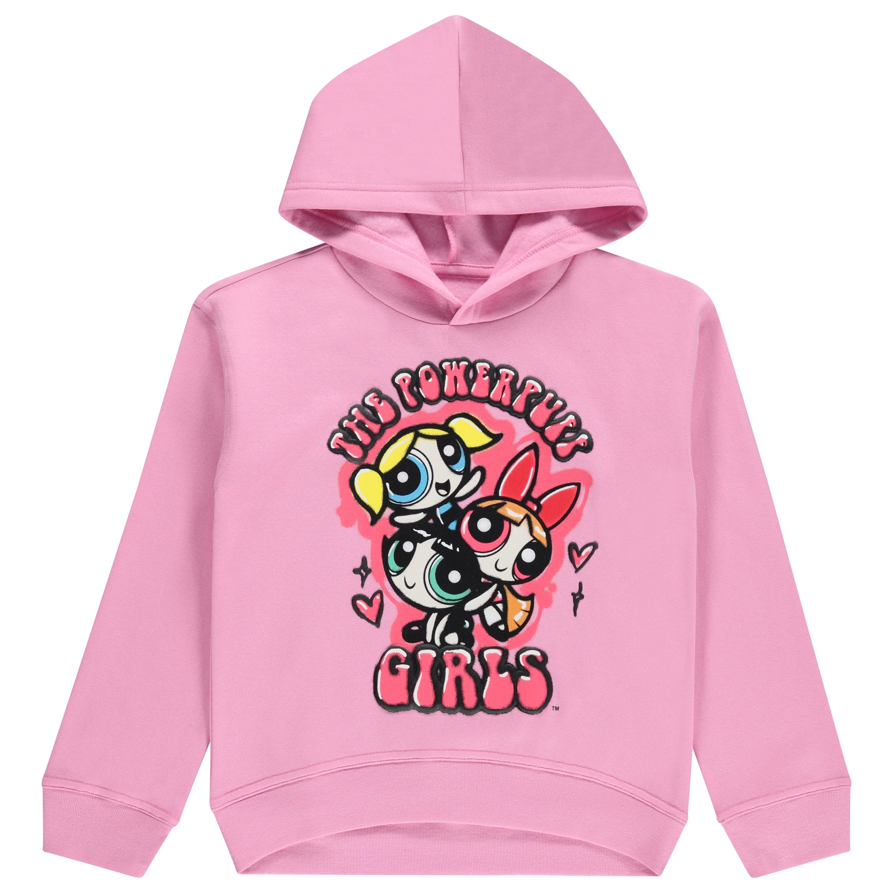 POWERPUFF GIRLS Pullover Hoodie and Jogger Sweatpants Clothing Set- Little and Big Girls Sizes 4-16
