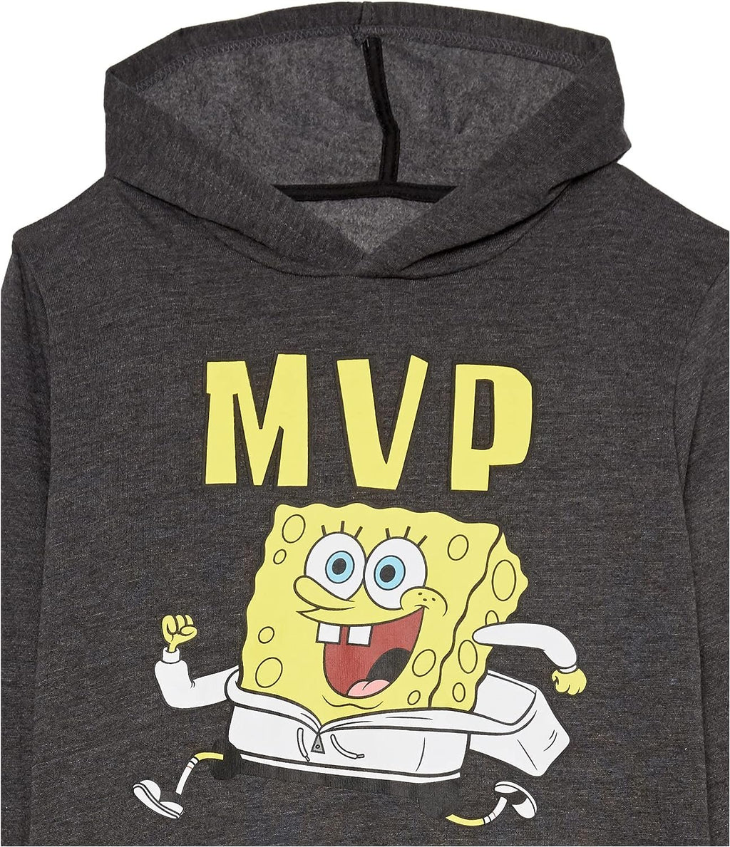 Nickelodeon Spongebob Squarepants Graphic Hoodie, T-Shirt, & Jogger Sweatpant, 3-Piece Athleisure Outfit Bundle Set-Boys 4-20
