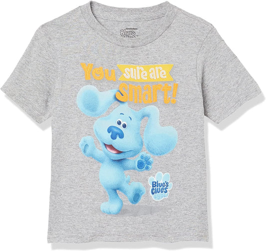 Nickelodeon Blue's Clues & You Toddler Boys Short Sleeve T-Shirt-Blue, Josh & Magenta
