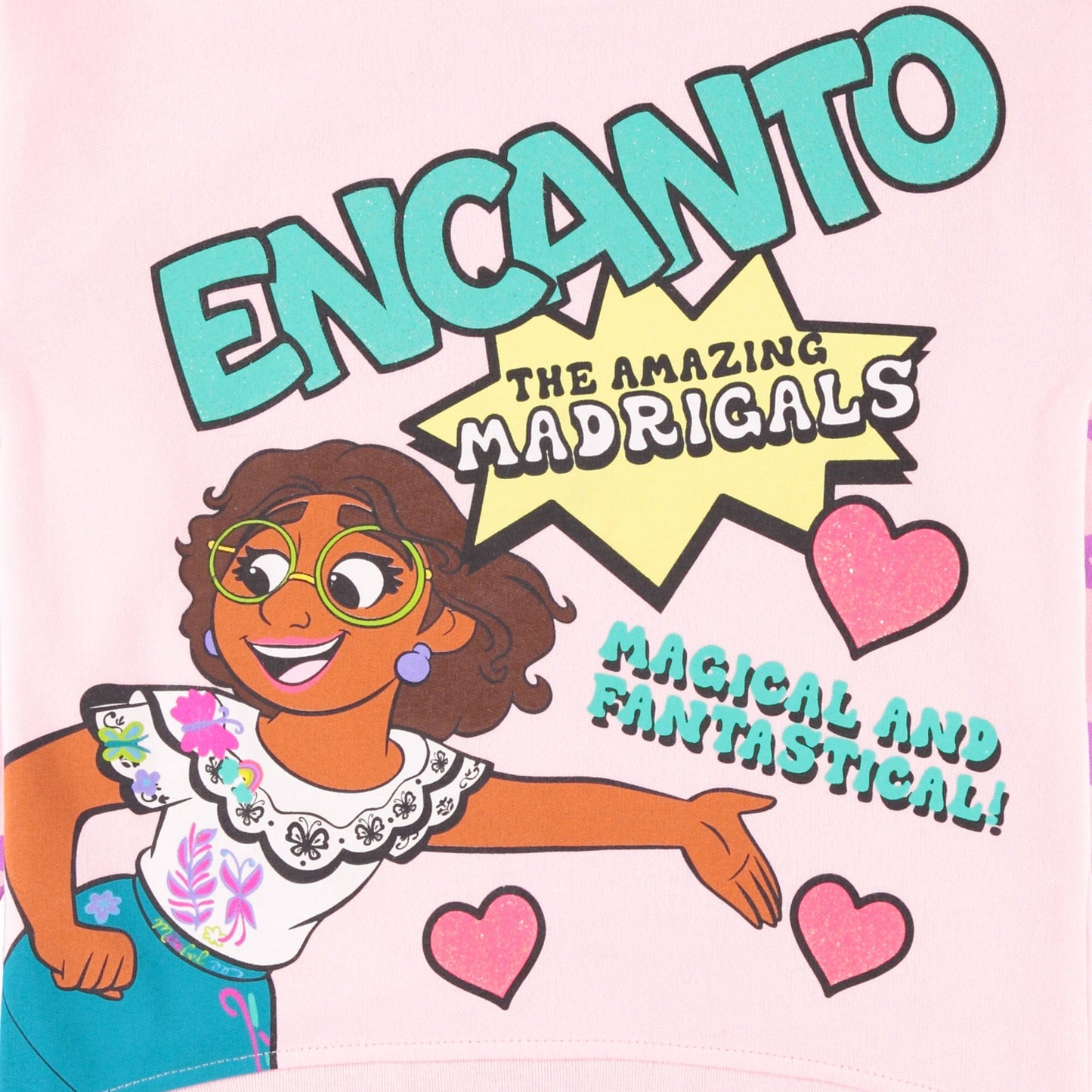 Disney Girls Encanto Sweatshirt - Mirabel, Isabela and Luisa - Sizes 2T-16