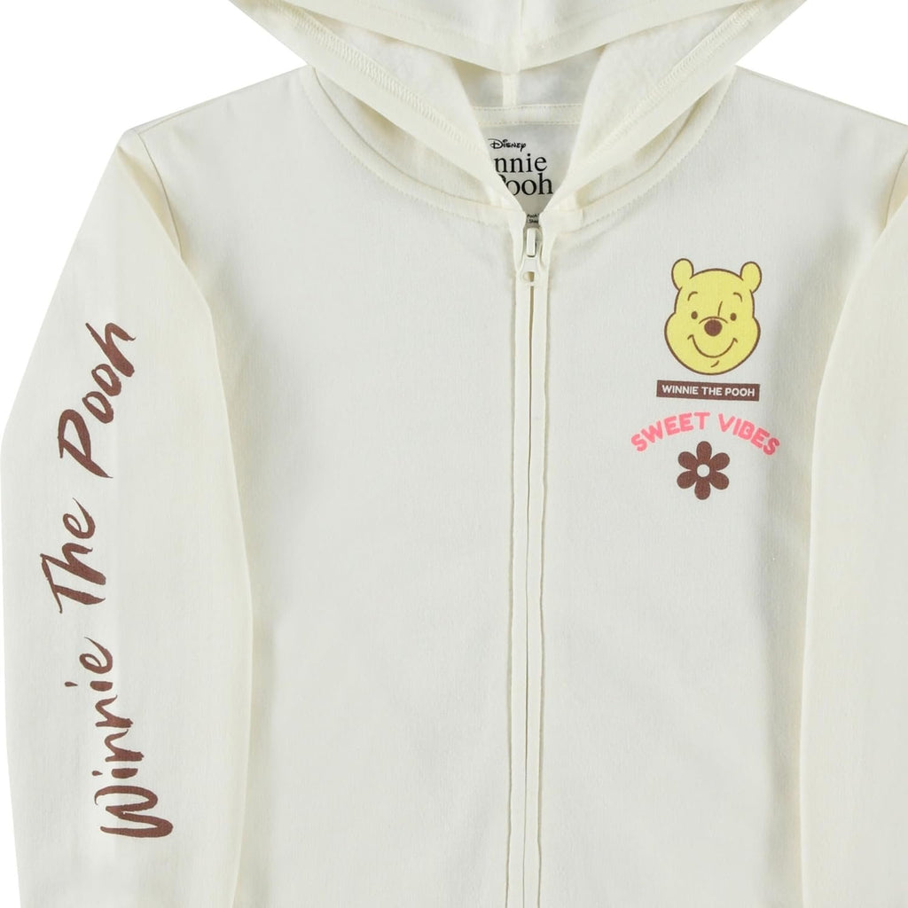 DISNEY Winnie the Pooh Girls Zip-Up Hoodie - Little and Big Girls Sizes 4-16