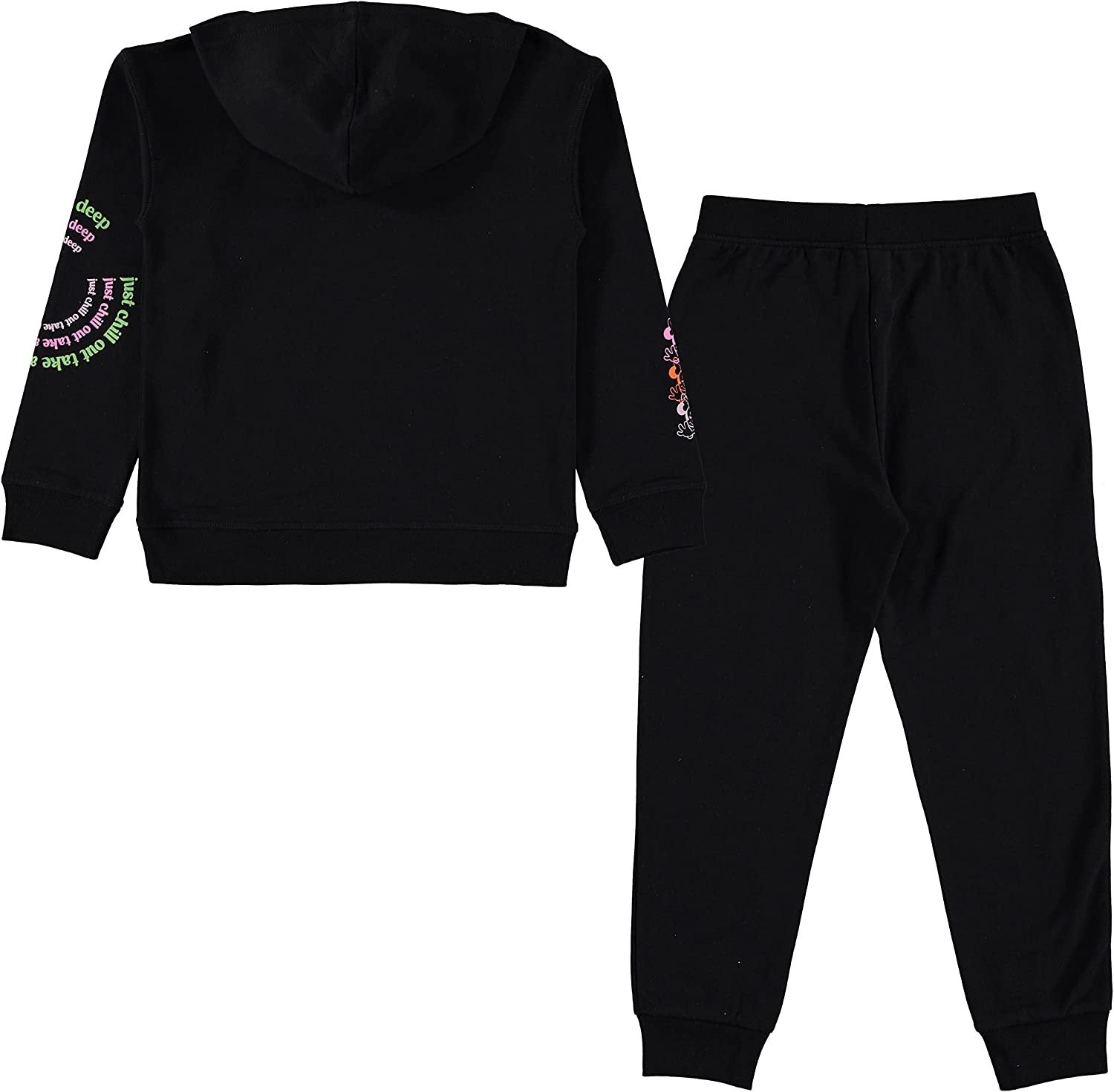 Plus Size Women's Disney Women's Fleece Black Sweatpants Minnie