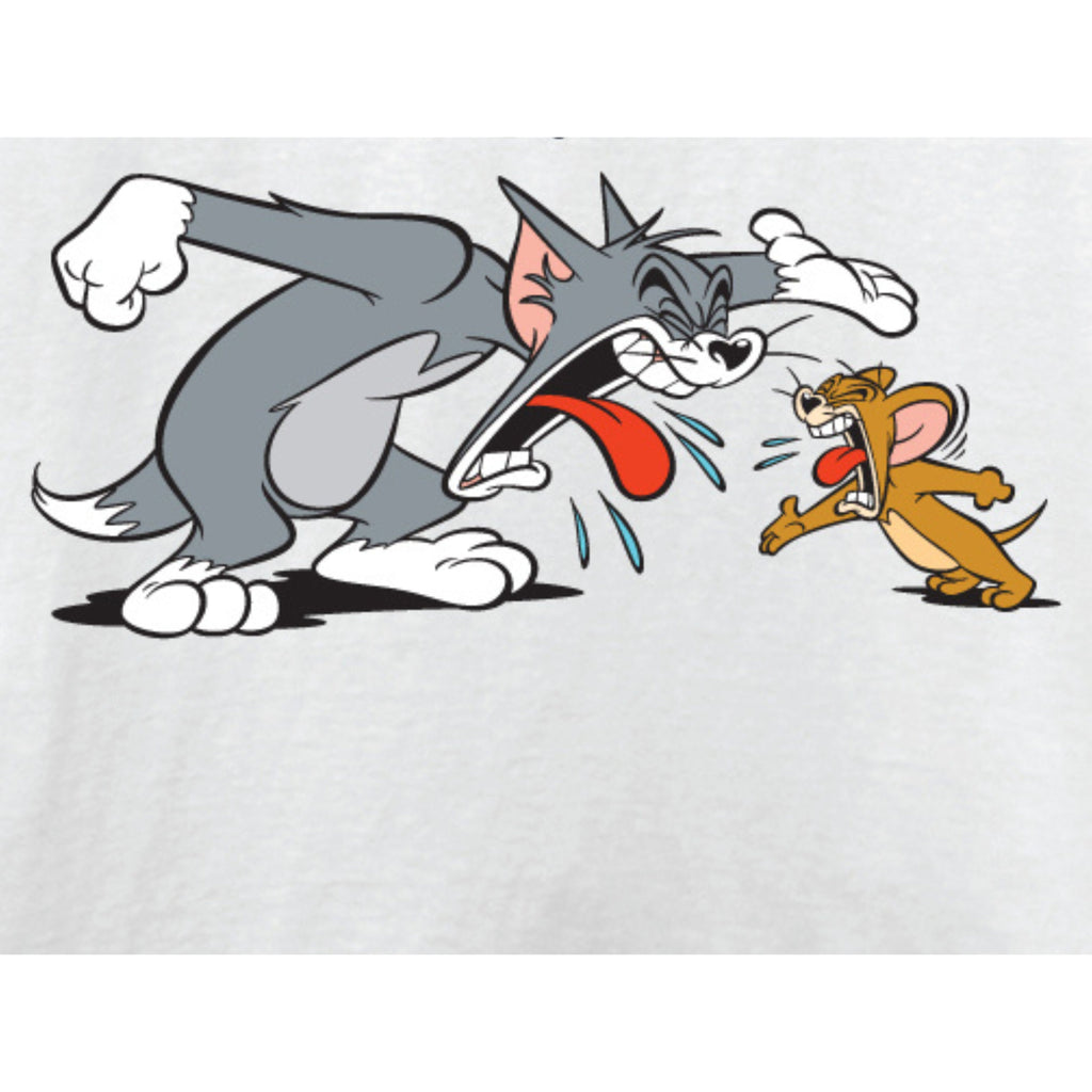 Tom and Jerry Men's Short Sleeve Crewneck T-Shirt, Unisex Adult Sizes