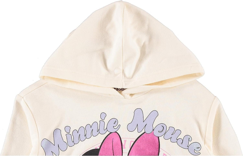 Minnie Mouse Girls Hoodie - Minnie Mouse Skimmer Pullover Hoodie- Sizes 4-16