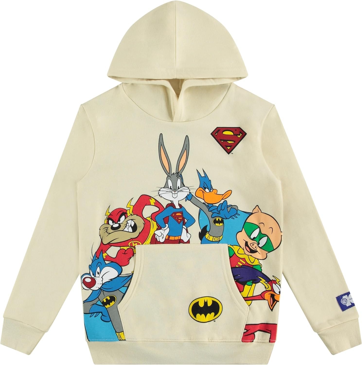 DC Comics Boys Pullover Hoodie and Jogger Sweatpants Set, Superman & Batman Sets for Little and Big Boys Sizes 4-20