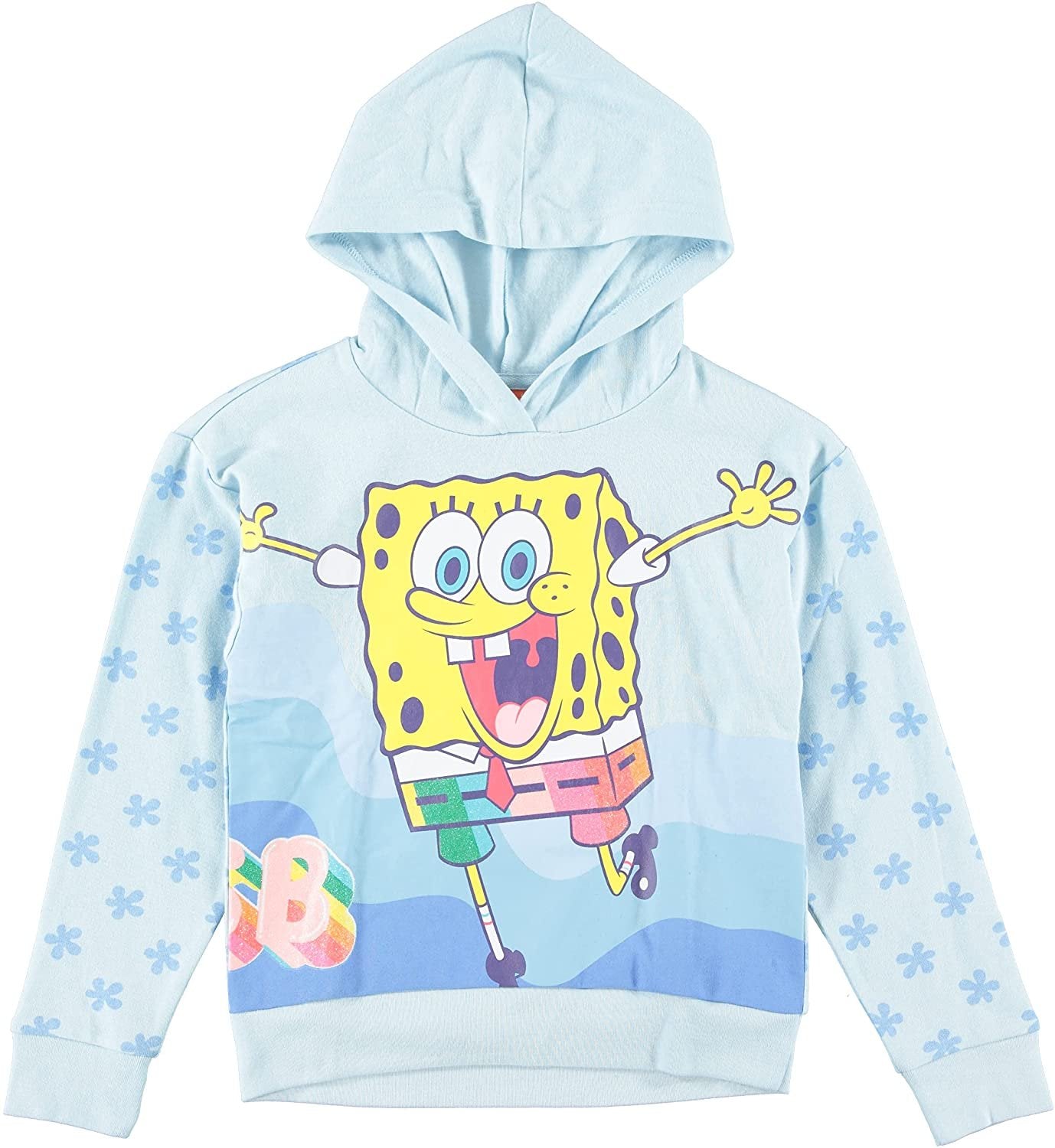SpongeBob SquarePants Girls Pullover Hoodie and Jogger Clothing Set - Sizes 4-16