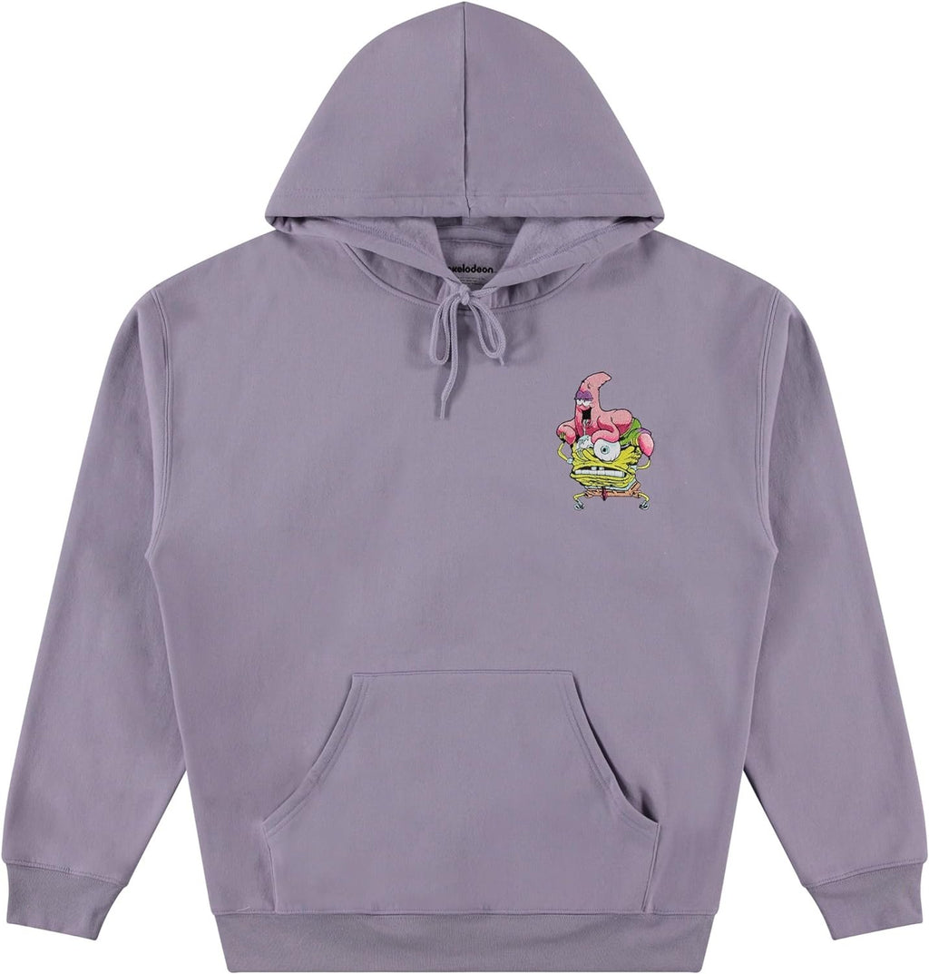 SpongeBob SquarePants Premium Men's Hoodie: Luxurious Embroidery and Puff Ink Logos