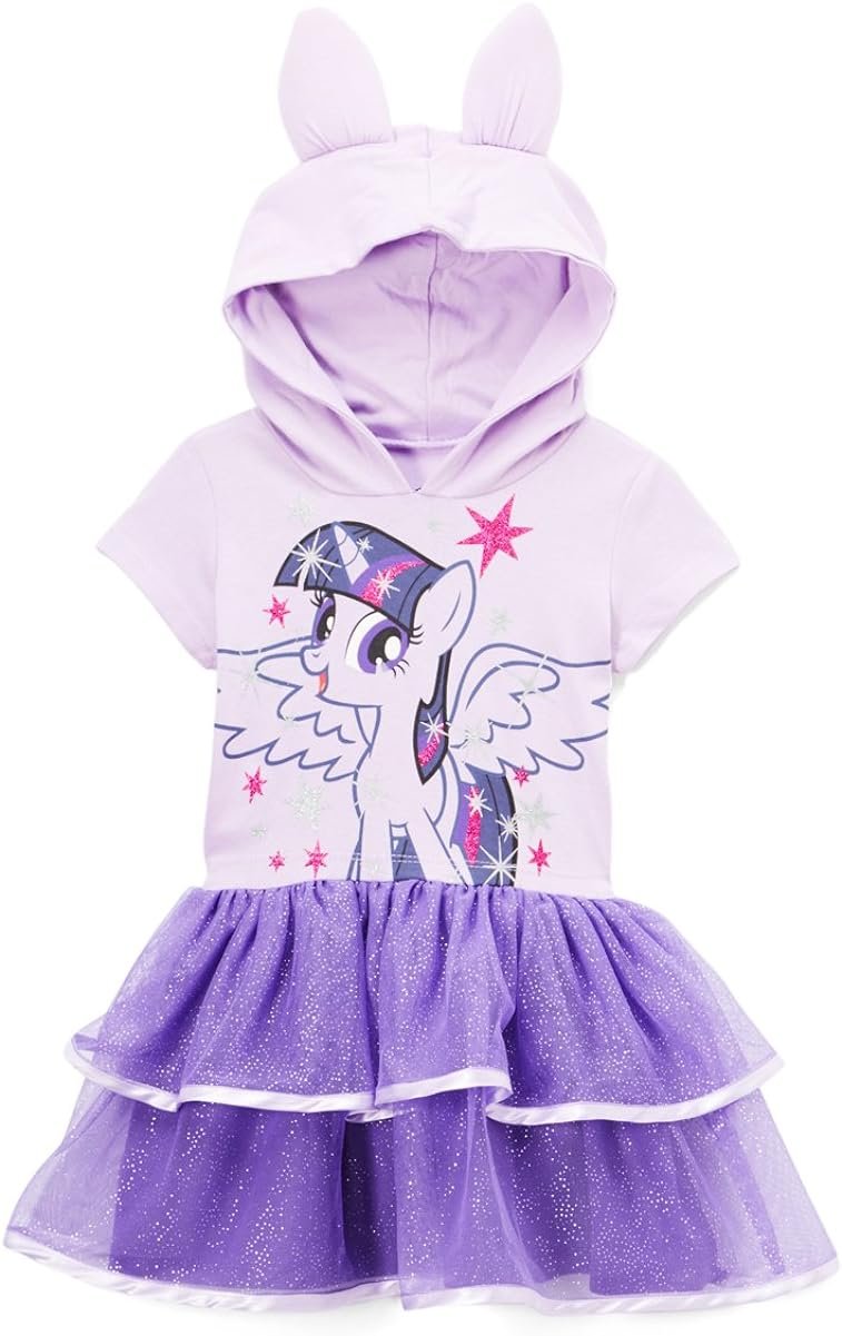 My Little Pony Girls' Toddler Hooded Costume Ruffle Dress