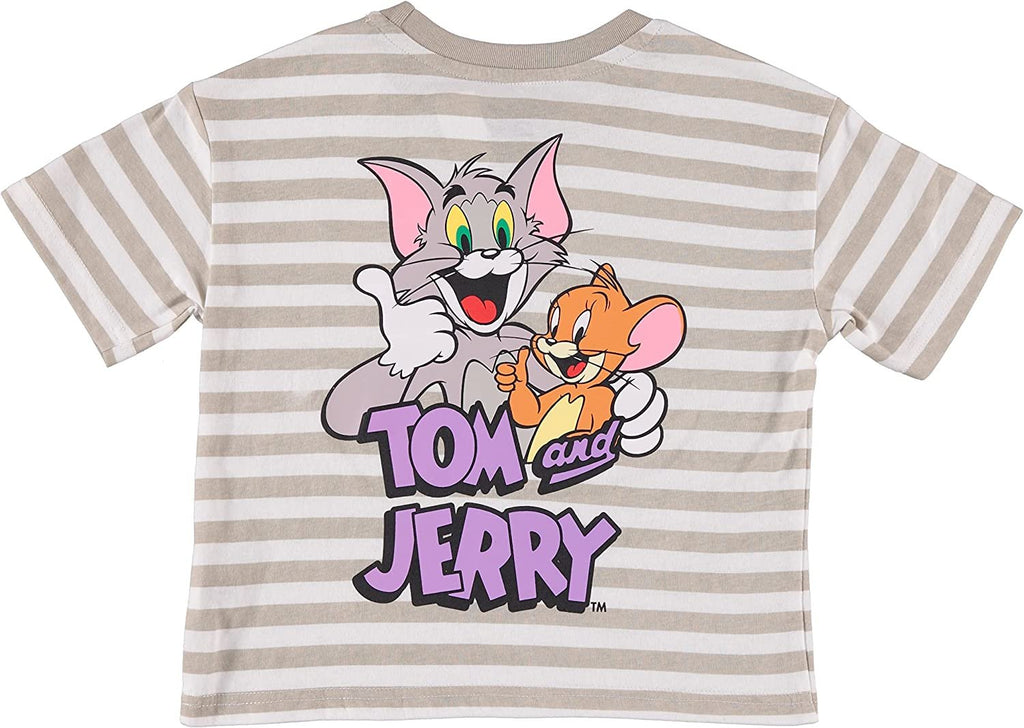 Tom and Jerry Girls Short Sleeve T-Shirt- Sizes 4-16
