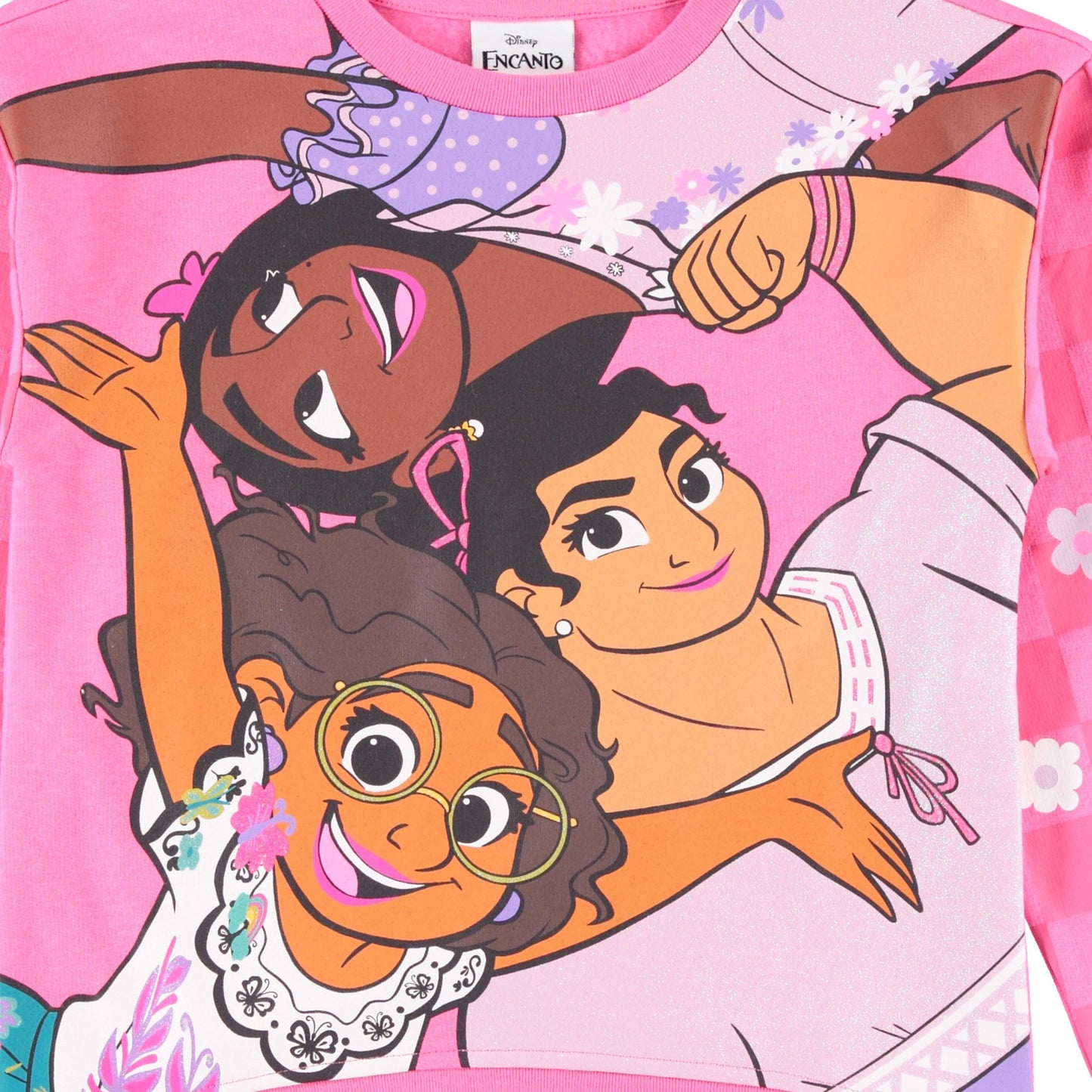 Disney Girls Encanto Sweatshirt - Mirabel, Isabela and Luisa - Sizes 2T-16