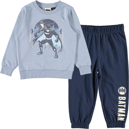 BATMAN Fleece Sweatshirt and Jogger Pants Set For Toddler boys - Sizes 2T-5T