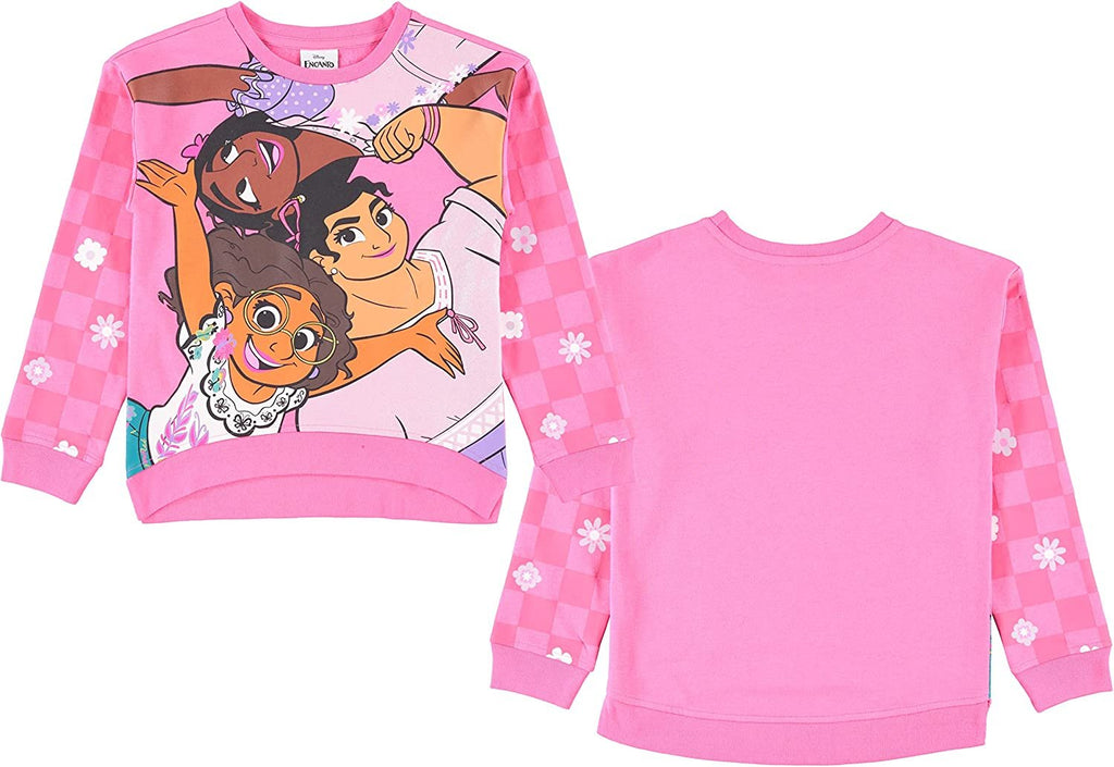 Disney Girls Encanto Sweatshirt - Mirabel, Isabela and Luisa - Sizes 2T-16