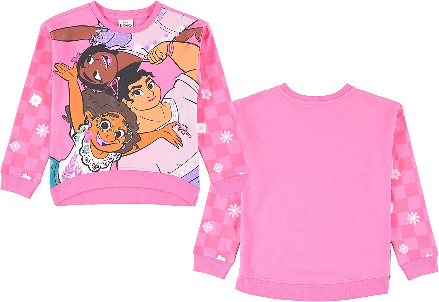 Disney Girls Encanto Sweatshirt - Mirabel, Isabela and Luisa - Sizes 2T-16